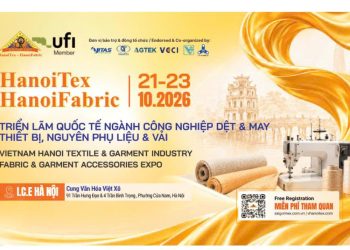 Triển lãm Dệt May Quốc Tế HANOITEX – HANOIFABRIC 2026 chính thức trở lại vào tháng 10 này